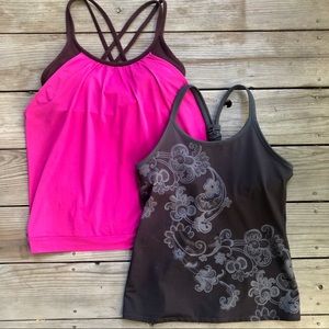 Two Athleta Racerback Tank Tops • Size Small